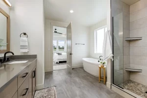 Sterling Homes of Idaho Subdivision Staged Snowcreek Bathroom